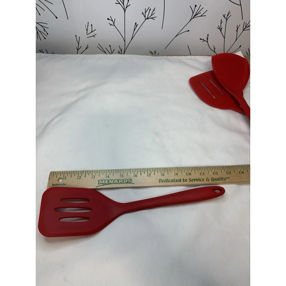Red Silicone Kitchen Utensils 3pcs KochBlume